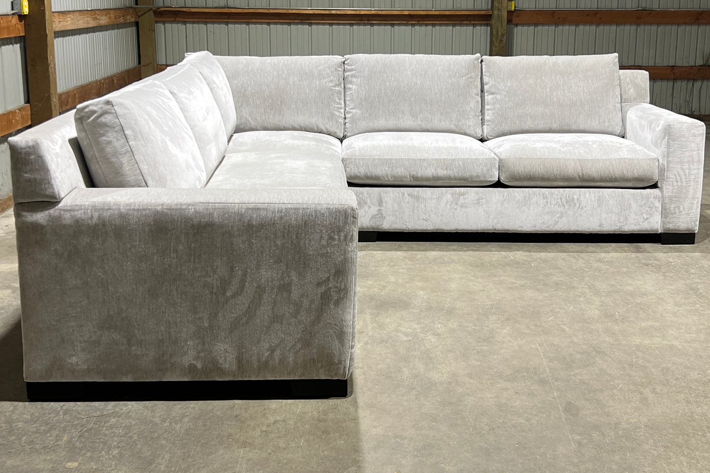 Fog Gray Oversized Corner 124” Sectional